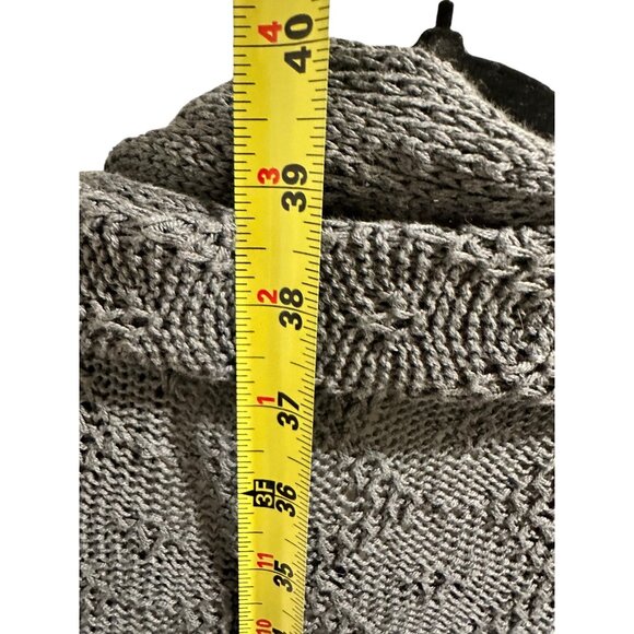 🍒 2/$20 Gaiam Gray Open Front Cardigan Sweater M 50% Bamboo 50% Organic Cotton - Picture 6 of 6